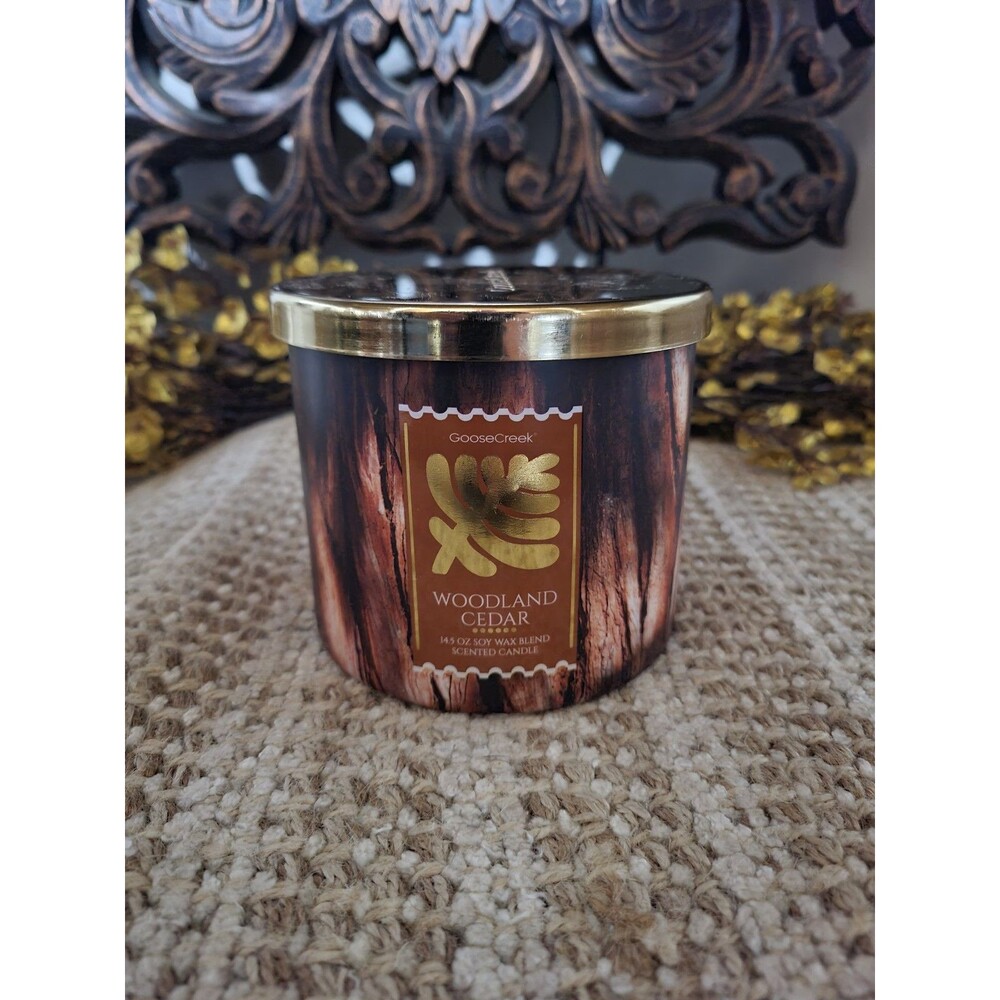 Goose Creek Woodland Cedar 3-wick Candle